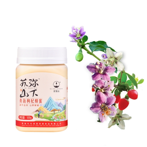 SUMISHAN-Qinghai Goji Berry Flower Crystalline Honey PET bottle 500g